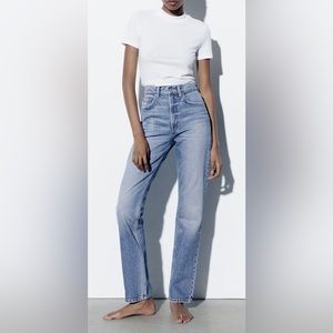 New with tag high rise straight leg jeans